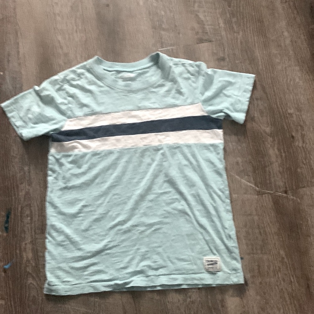 Teal striped OshKosh kids shirt